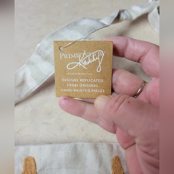 NWT primitives by Kathy boho cotton fabric small tote Oliva - Picture 3 of 7